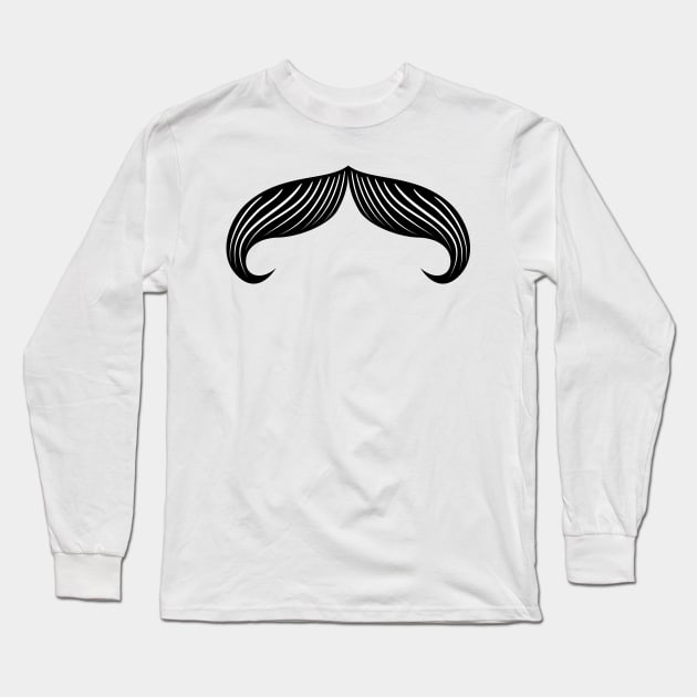 Moustache Long Sleeve T-Shirt by SWON Design